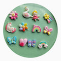 Mini Cute Cartoon Girl Rainbow Sun Shooting Star Butterfly Resin Cabochon Scrapbook Diy Hairpin Decorate Accessories Cr
