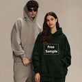 400 Gsm 500Gsm Heavyweight French Terry Hoodie Manufacturers Quality Custom Puff Print 100% Cotton Oversized Heavy Hoodies Men