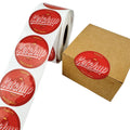 Waterproof Adhesive Vinyl Sticker Roll for Food Packaging Durable Business Logo Labels for Candle and Craft Use