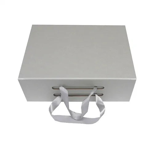 Custom Luxury Apparel Wedding Dress Paper Packaging Magnetic Gift Box with Ribbon