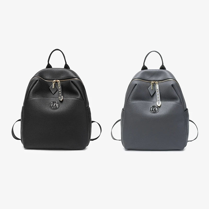 Women's Luxury Lightweight Backpack Zipper Closure Stylish Vintage Design for Travel Commuting College Student Use