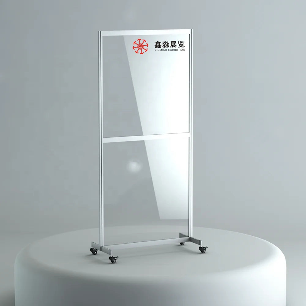 Modern Transparent Portable Removable Acrylic Panel Room Wall Partition Waterproof Dividers Temporary Folding Screen