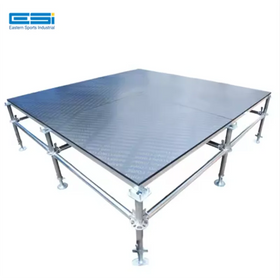 ESI High Quality 4'x8' Iron Metal Stage Platform Music Festival Iron Portable Layer Steel Ring Lock Stage