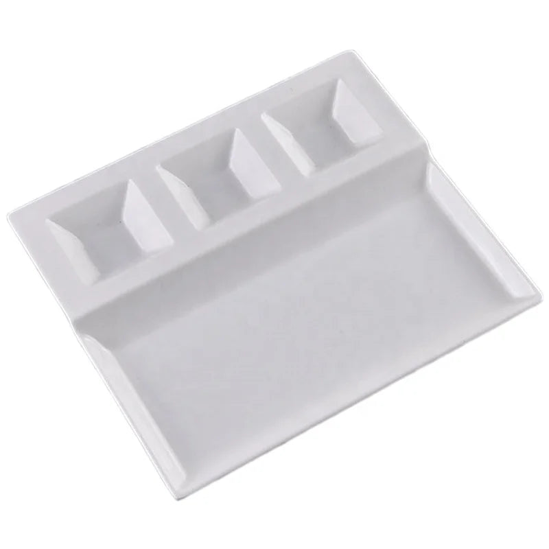 Unbreakable Restaurant Dinnerware 4 Sections Divided Compartments Melamine Charger Plate