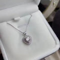 Wholesale 925 Sterling Silver Big Heart Choker 1 Carat Moissanite Pendant Necklace Factory Supply Charm From Our Collection