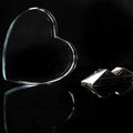 Guangzhou Wholesale Heart-shaped Crystal Glass Photo Frame Custom 3d Picture Blank Crystal Heart for Engraving