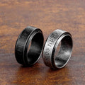 Vintage Viking Ring Stainless Steel Nordic Band Ring Men's Rings Runic Jewelry Spinnin Jewelry