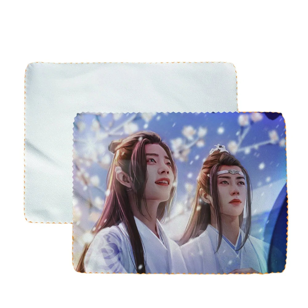 Personalized White Microfiber Sublimation Cleaning Cloth for Glasses