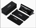 2025 Free Design Custom logo Sunglasses case Folding Leather Glasses Boxes Optical  Packaging