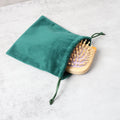 Custom Logo Drawstring Wedding Favor Gift Pouch Lipstick Candy Sweet Jewelry Storage Velvet Bags With Logo Embroidery