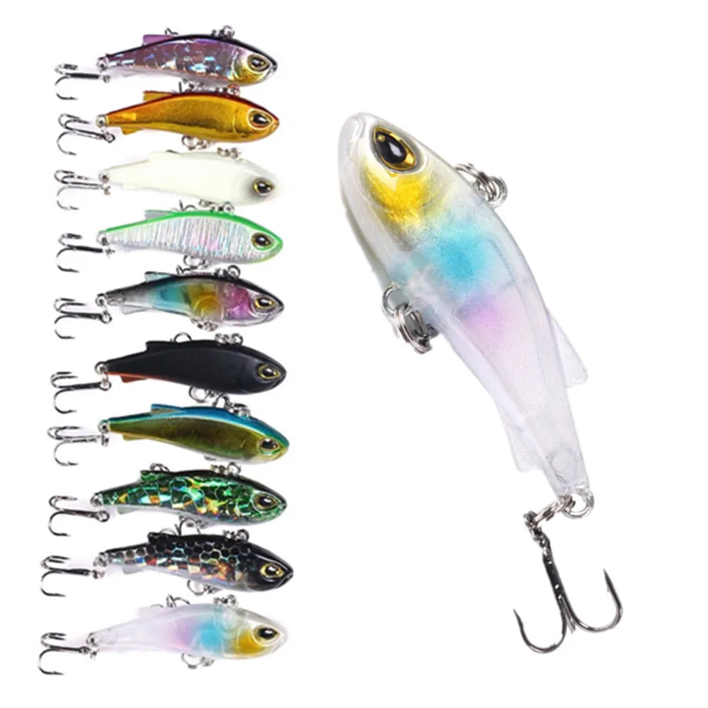 Wholesale VI041 4cm 4g Artificial Hard Vibration Baits Mini VIB Fishing Lures