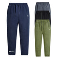 Fleece Lined Pants Men's Polar Fleece Trousers Thermal Winter Lightweight Elastic Waistband With String Pocket Tech Fleece Pants