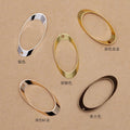 Wholesale Custom Imit Rhodium Plating Brass Cutting Circle with Holes Charm Pendant for Earring Bracelet