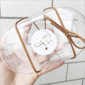 120pcs/pack Bronze Thank You With Heart Paper Stickers Baking Party Gift Sealing Sticker Envelope Label Bottle Food Decor