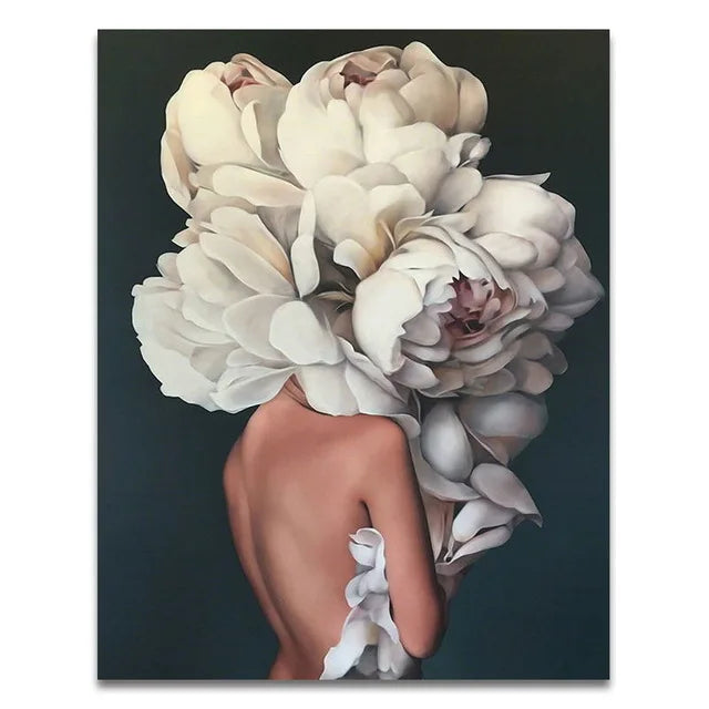 New Arrival Beautiful Flower Woman Pictures by Numbers Handpainted Canvas Painting by Numbers for Home Wall Art Decor