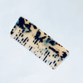 HZ Anti Static Detangle Acetic Acid Hair Comb Portable Leopard Marble Cushion Custom Wide Tooth Comb Cellulose Acetate Comb