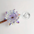 Nail Art Monomer Dish 18ml Lotus Shape - Crystal Dappen Dish With Lid for Holding Acrylic Liquid Acrylic Powder Nail Decor
