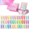 JTING Elegent Design Pastel Gel Polish Collection Box 24colors Highly Pigment One Layer Cover Gel Polish Colors Set OEM ODM