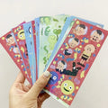 Color Print Laser Holographic Korean Deco Sticker Sheet Custom Glitter Lamination Sticker
