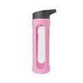 CHUNLIN 500ml Eco-Friendly Portable Custom Logo BPA Free Leak-Proof Glass Reusable Gym Sport Water Bottle with Handgrip