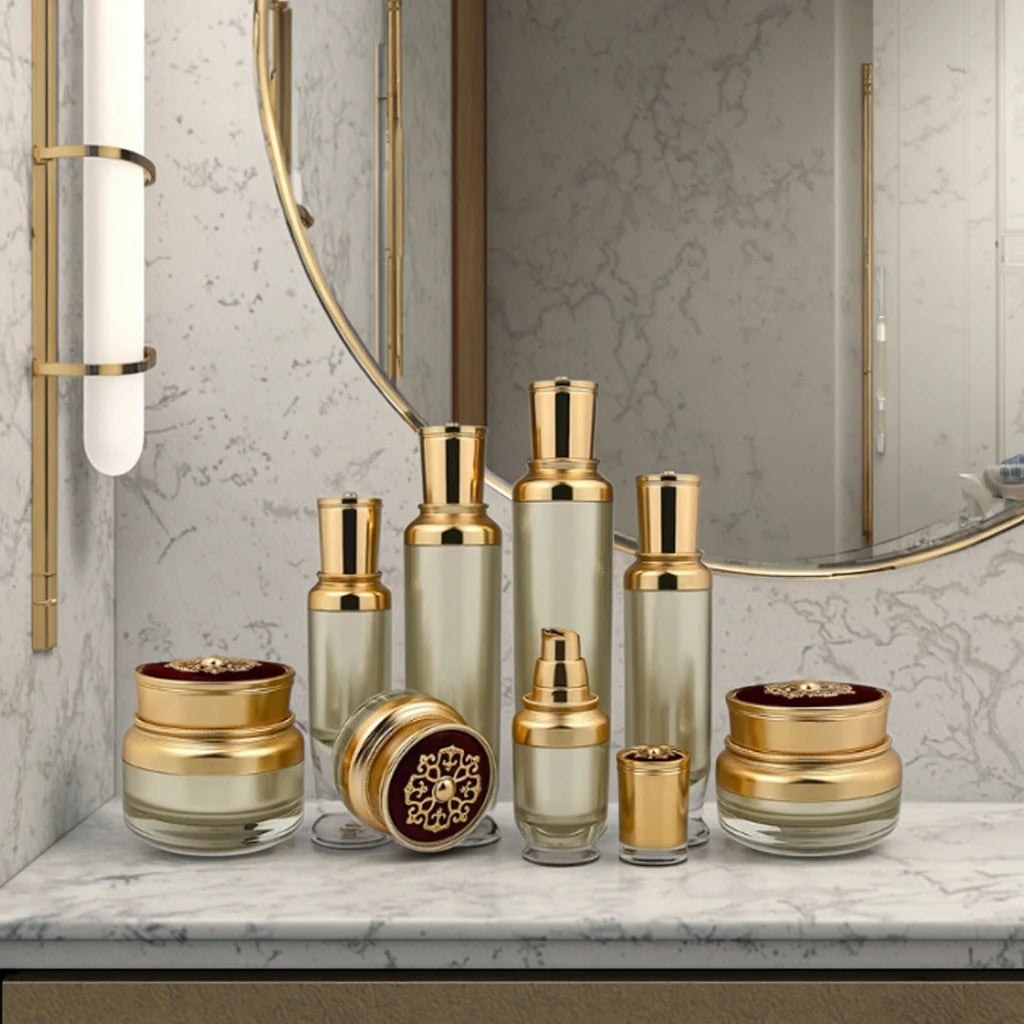 Luxury 15g Acrylic Cosmetic Jar Recyclable Face Cream Lotion Bottle with Screw Cap Ready to Ship for Skin Care