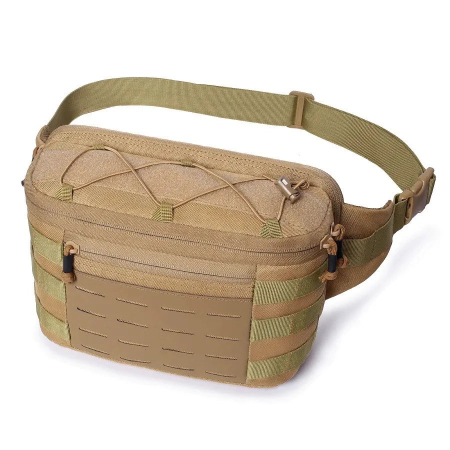 New Arrival Custom Logo Tactical Waist Crossbody Bag Waterproof Zipper Fanny Pack for Outdoor Travel Fishing Casual Use