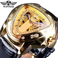 Winner Automatic Watch Men Luxury Men's Stainless Steel Skeleton Watches Case Mechanical Wristwatch Man Clock Relojes Hombre