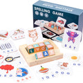Educational Spelling Learning Toy Matching Letter Game Wooden Counting Game for Kids