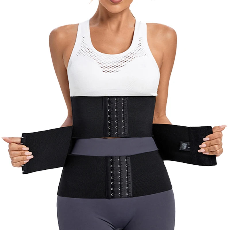 2025 New Separate Reducing Girdles Corset Hook Women Tummy Wrap Band Abdominal Binder Spandex Strap 3 Belt Waist Trainer for Gym