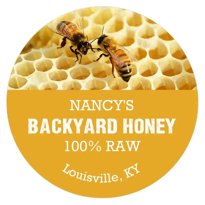Custom Printing Matte Adhesive Honey Bottle Jar Sticker Labels