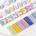 Wholesale 40pcs Manicure Glass Sector Color Chart Nail Tips Display Card Nail Gel Color Card Display Supplier