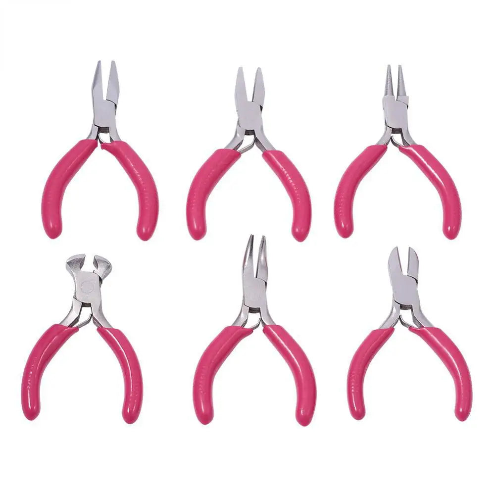 Tools Mini Style High Carbon Steel Jewelry Pliers Six-piece Set Diy Hand Tools