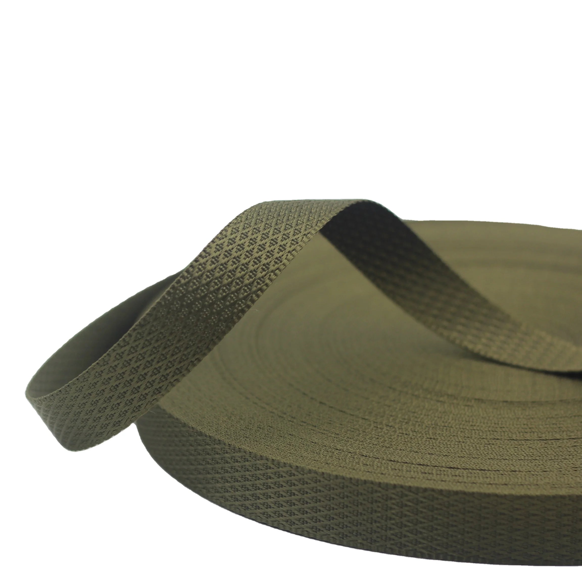 Wholesale 20MM Woven Polyester Jacquard Ribbon Sustainable Imitation Nylon Webbing 1mm for Luggage Strap Web Band Cheap
