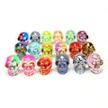 Natural Home Decoration Electroplated Skull Crystal Set 1 Inch Glass Healing Crystals Gemstone