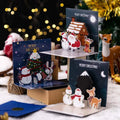 2025 Thank You Card for Christmas Greeting Pop up 3D Christmas Cards With Envelope 3D Greeting Christmas Card