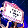 Rechargeable Acrylic Message Board Cinema Light Box Led Letter Board Sign for Birthday Party Stage Wear