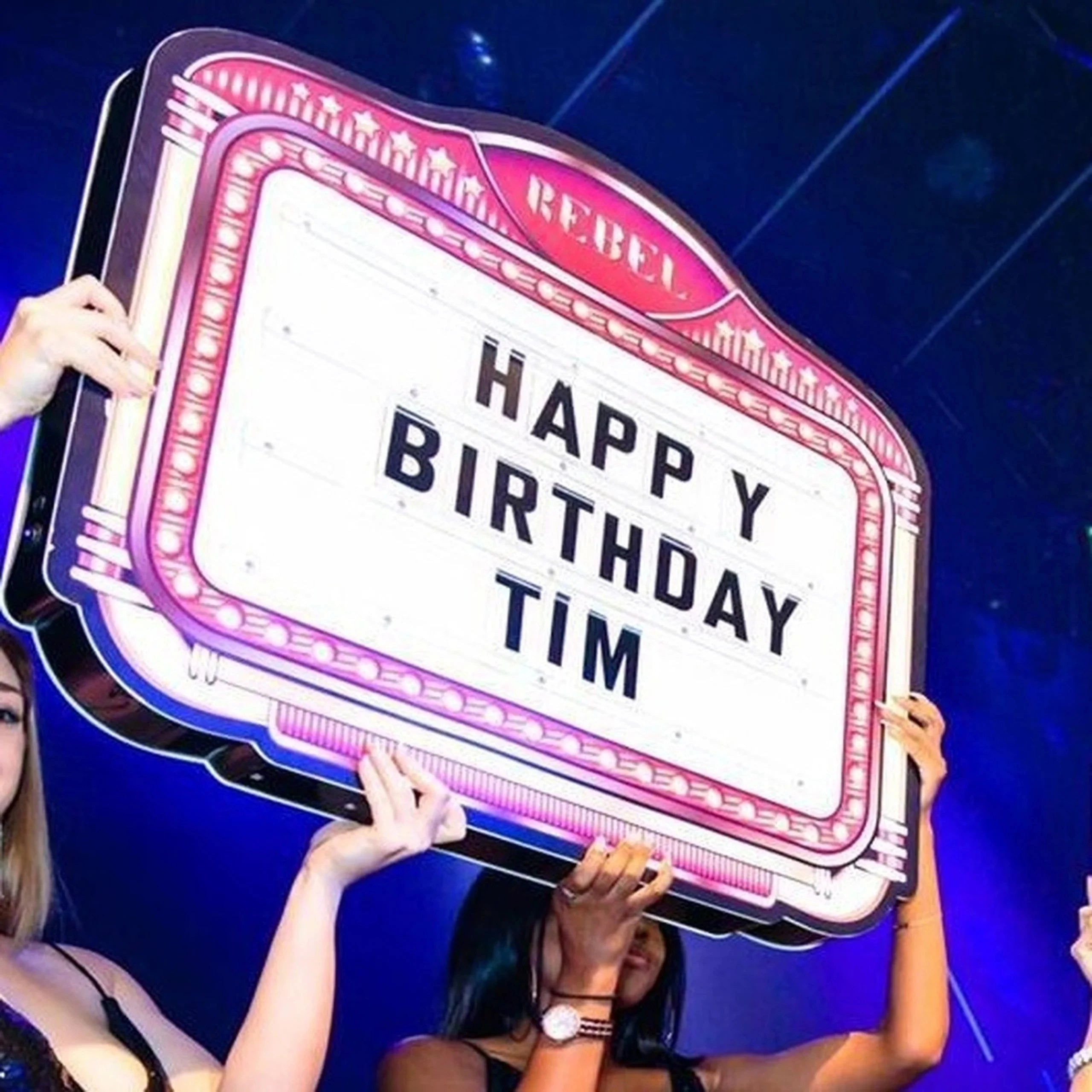 Rechargeable Acrylic Message Board Cinema Light Box Led Letter Board Sign for Birthday Party Stage Wear