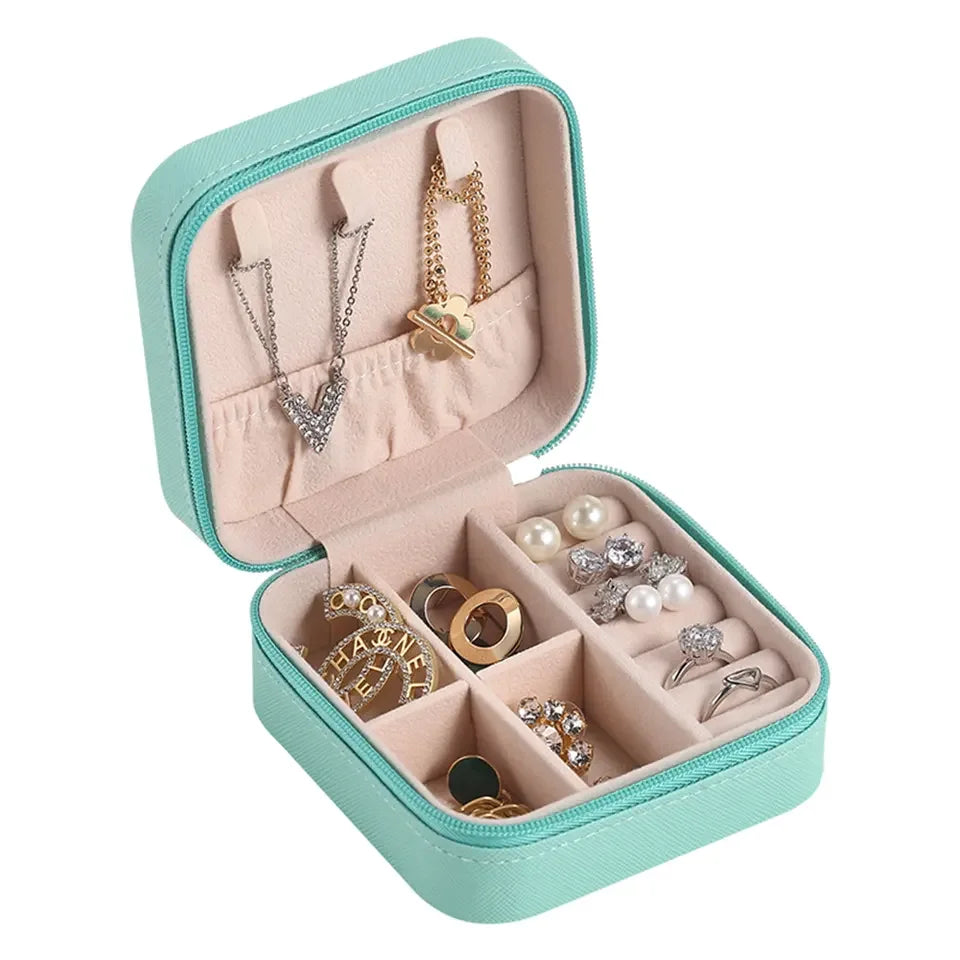 New Design Portable Custom Gift Box Leather Jewellery Packaging Storage Travel Jewelry Case Jewelry Box