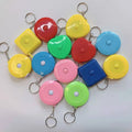 Custom OEM Plastic Retractable Measuring Tape Keychain for Body Measurements Weight Loss 150cm/60inch