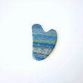 DIY Chinese Medicine Apparatus Portable Lapis Lazuli Gua Sha Scraping Massage Tool with Gunny Bag