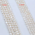 Zhuji Natural Freshwater Pearl 5-6mm 7-8mm White Baroque Shape Stand for Jewelry Making Loose Pearls