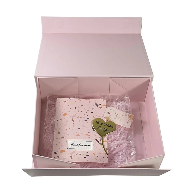 Factory Custom Garment Apparel Clothing Flip Cover Cardboard Rigid Paper Bag Closure Foldable Packaging Folding Gift Box