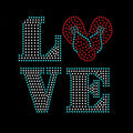 Best Selling My love Shoes Rhinestone Transfer Low Minimum Custom Your Own Rhinestone Designs