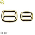 Zinc Alloy Shoes Adjustable Slider Buckle Gold Plated Underwear Accessory Clasps Hardware Hooks for Bags
