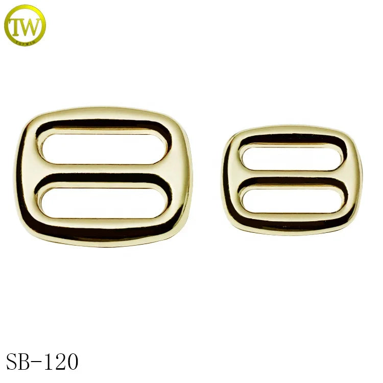 Zinc Alloy Shoes Adjustable Slider Buckle Gold Plated Underwear Accessory Clasps Hardware Hooks for Bags