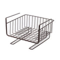 Under Cabinet Hanging Storage Basket Spice Shelf Ware Shelving Organizer for Kitchen Pantry Desk Bookshelf