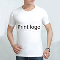 Cheap Wholesale Bulk O-neck T Shirt Short Sleeve Print logo White Sublimation Blanks Shirts