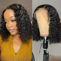 Cheap 13x4 Lace Wig Full Frontal Water Wave Deep Curly Straight Hair Glueless 4C Style Short for Hair Salons Quality