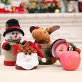 Wholesale Christmas Decorations Reindeer Snowman Linen Gift Box for Xmas Giving