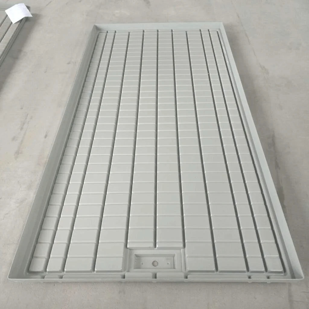 Ebb and Flow Tables Growing Greenhouse Benches Hydroponic Flood Tray 4x8ft Durable White ABS Plastic